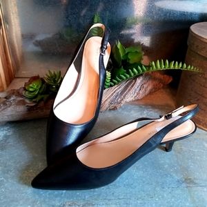 Marc Fisher Black Slingback Heels